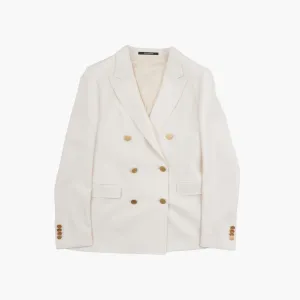 TAGLIATORE Double-Breasted Blazer in White