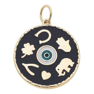 Talismans Enamel Disc Charm in Multi