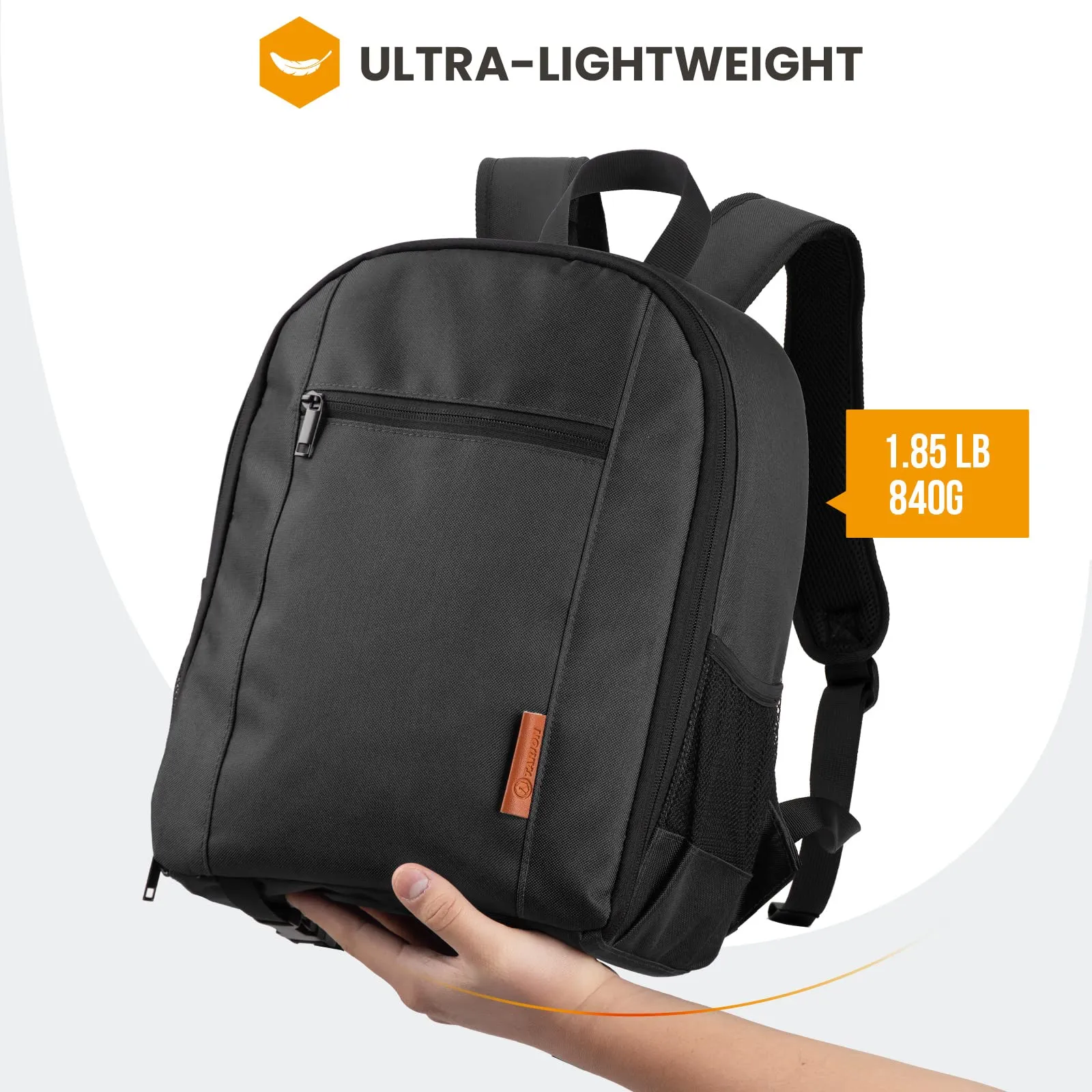 TARION Camera Backpack, Professional DSLR Camera Bag, Photograhy Backpack with Rain Cover Laptop Compartment