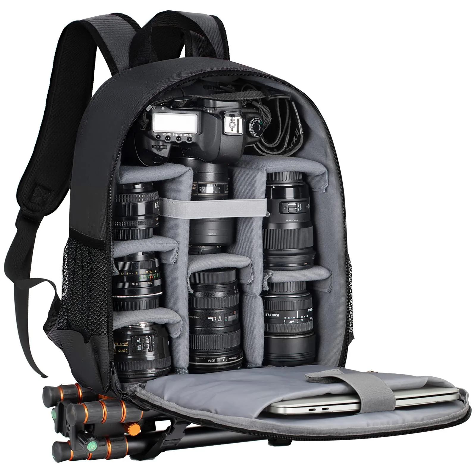TARION Camera Backpack, Professional DSLR Camera Bag, Photograhy Backpack with Rain Cover Laptop Compartment