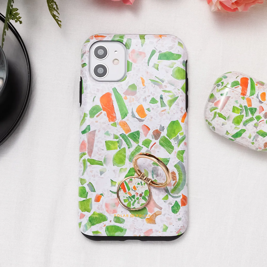 Terrazzo Green Custom - iPhone 14 Pro Case