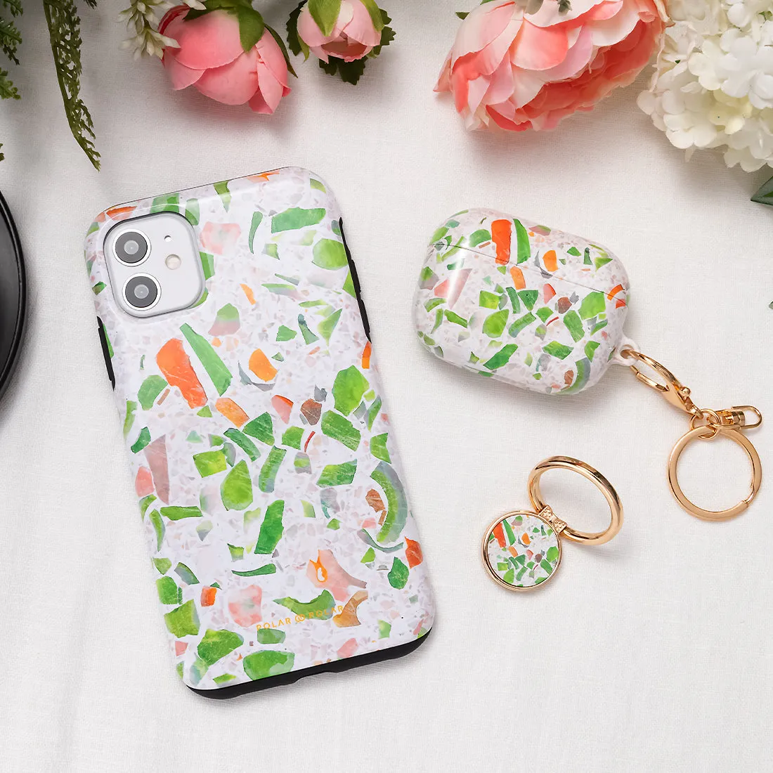 Terrazzo Green Custom - iPhone 14 Pro Case