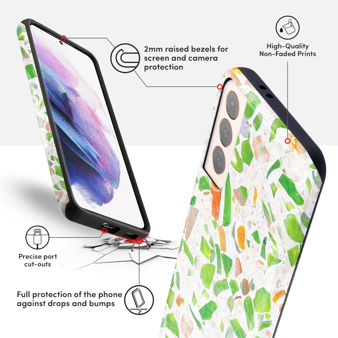 Terrazzo Green Custom - Samsung Galaxy S21 5G Case