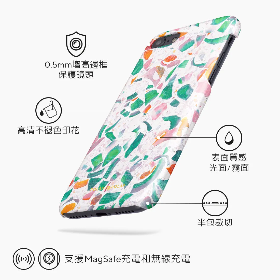 Terrazzo Lake Blue Custom - iPhone SE3 / SE2 / 8 / 7 Case