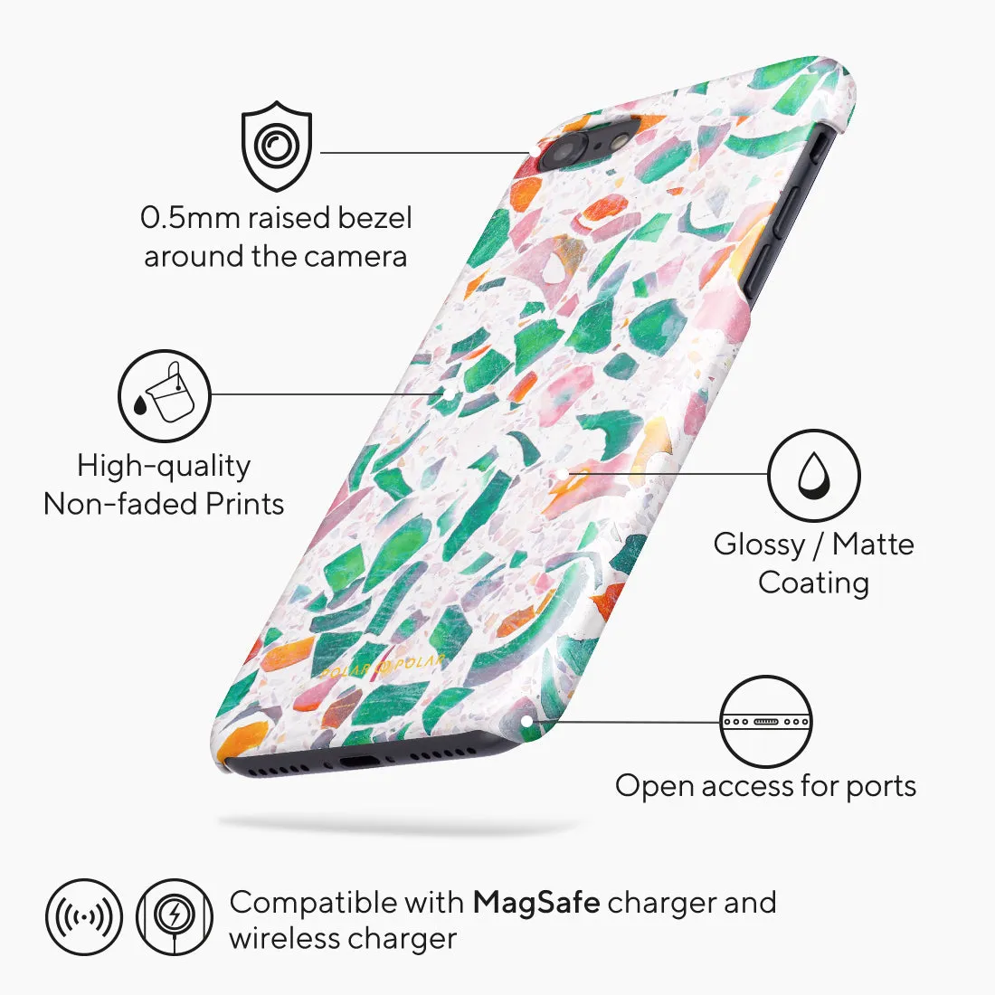 Terrazzo Lake Blue Custom - iPhone SE3 / SE2 / 8 / 7 Case