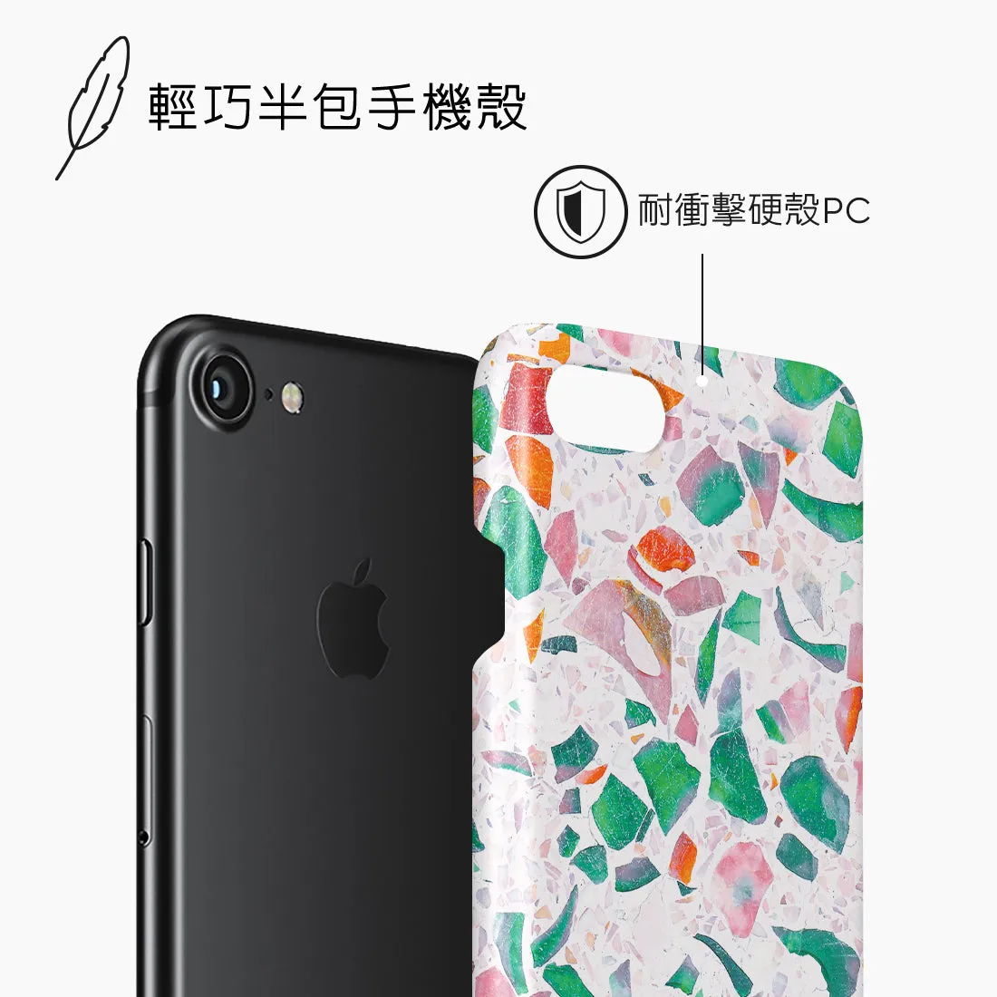 Terrazzo Lake Blue Custom - iPhone SE3 / SE2 / 8 / 7 Case