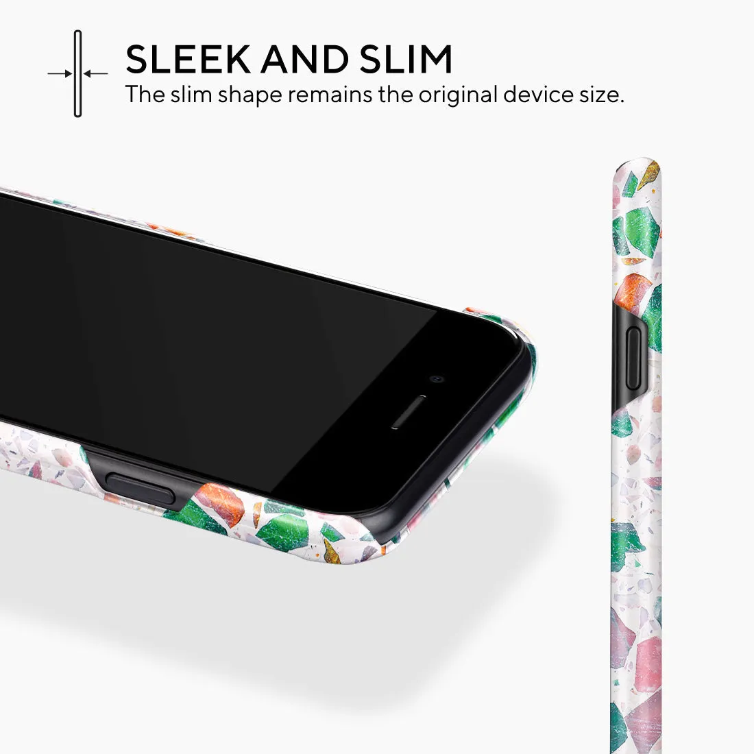 Terrazzo Lake Blue Custom - iPhone SE3 / SE2 / 8 / 7 Case