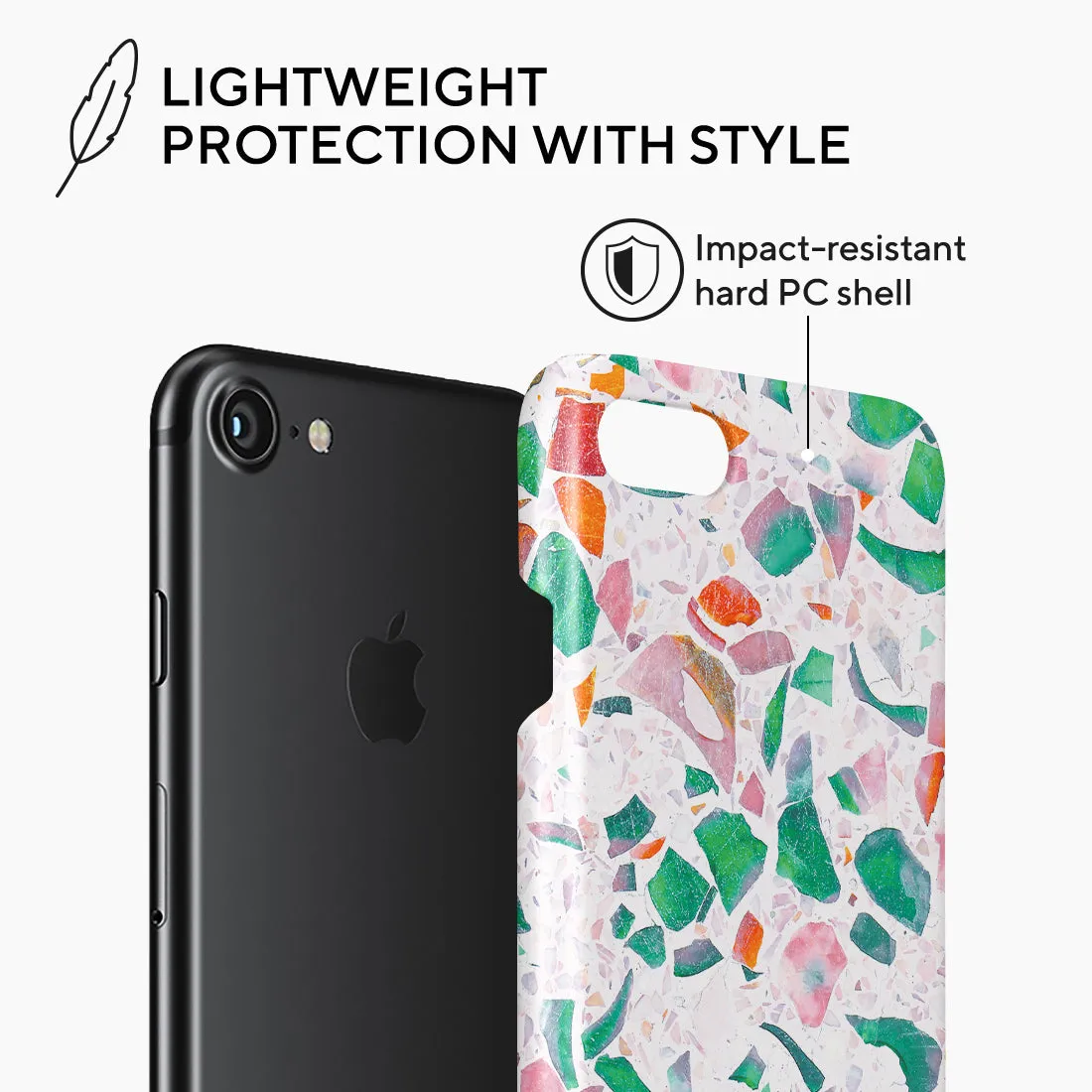 Terrazzo Lake Blue Custom - iPhone SE3 / SE2 / 8 / 7 Case
