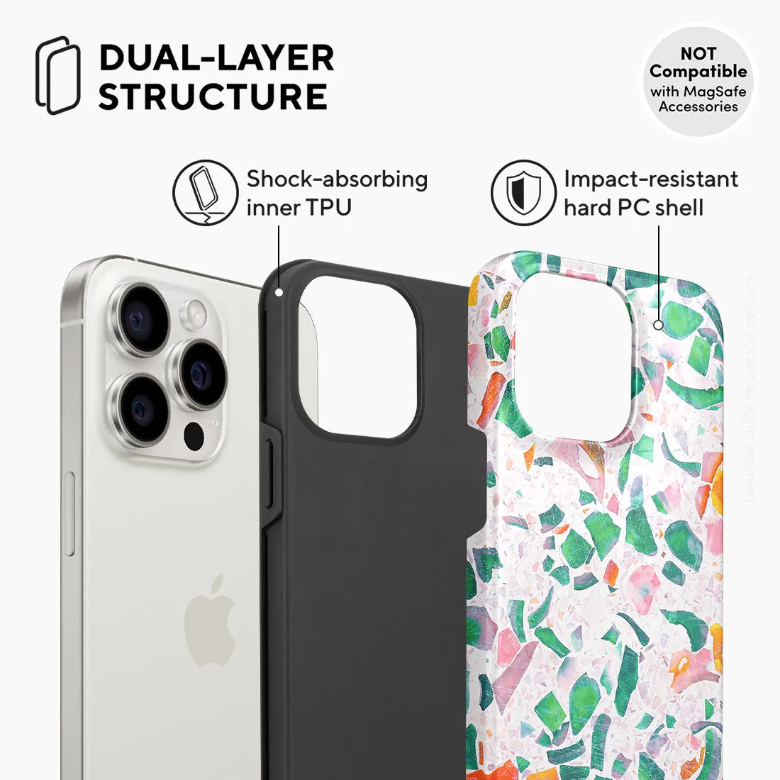 Terrazzo Lake Blue - iPhone 15 Pro Max Case