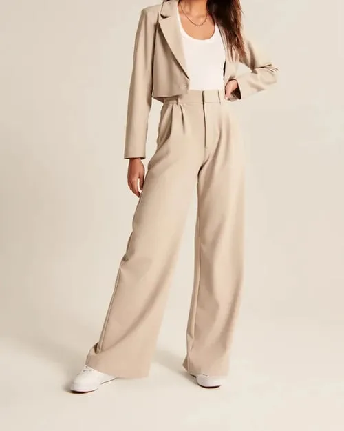 THE EFFORTLESS TAILORED WIDE LEG PANTS - BUY 2 VIP SHIPPING