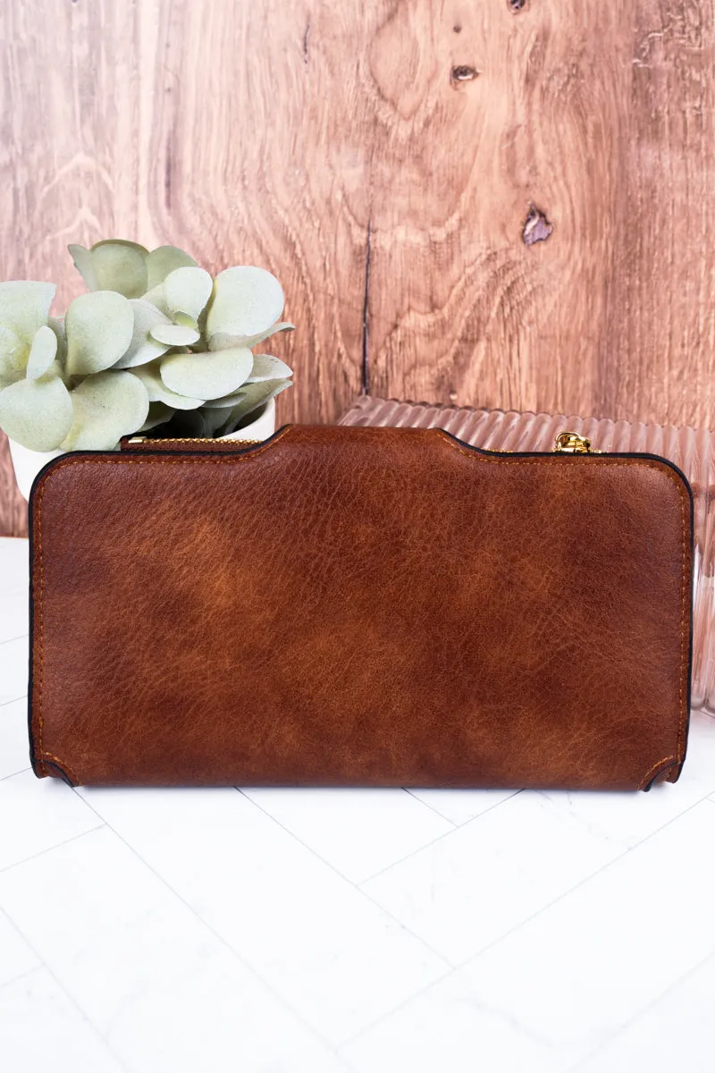 The Essentials Brown Faux Leather Wallet