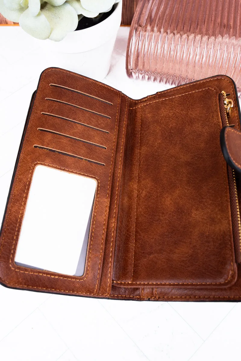 The Essentials Brown Faux Leather Wallet