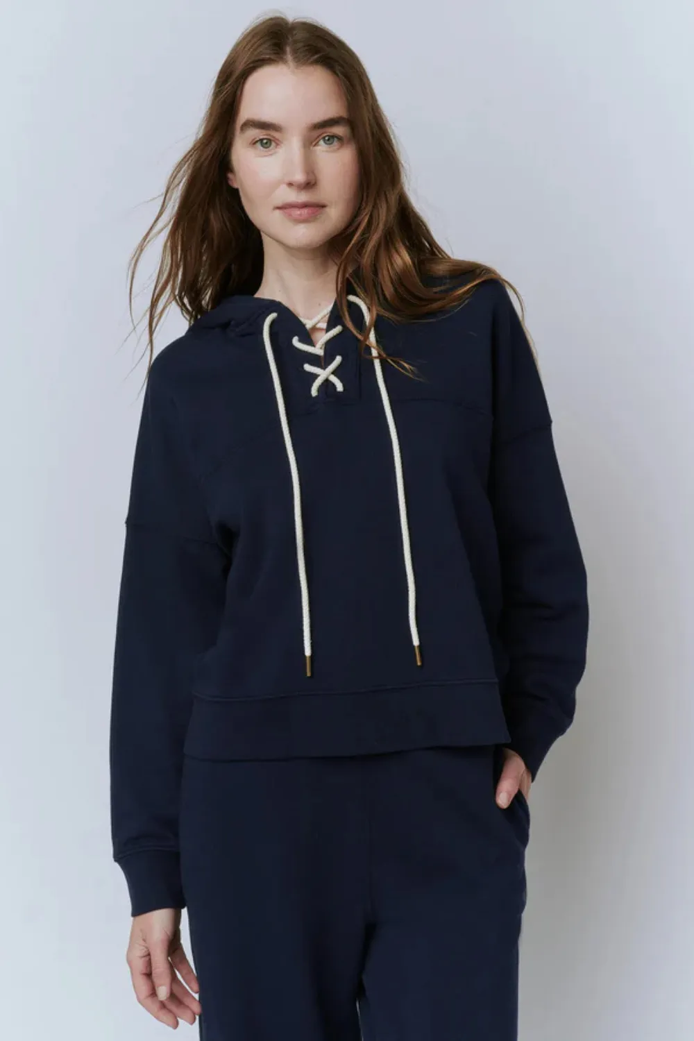 The Great The Lace Up Hoodie