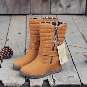 The Pinecone Plaid Booties