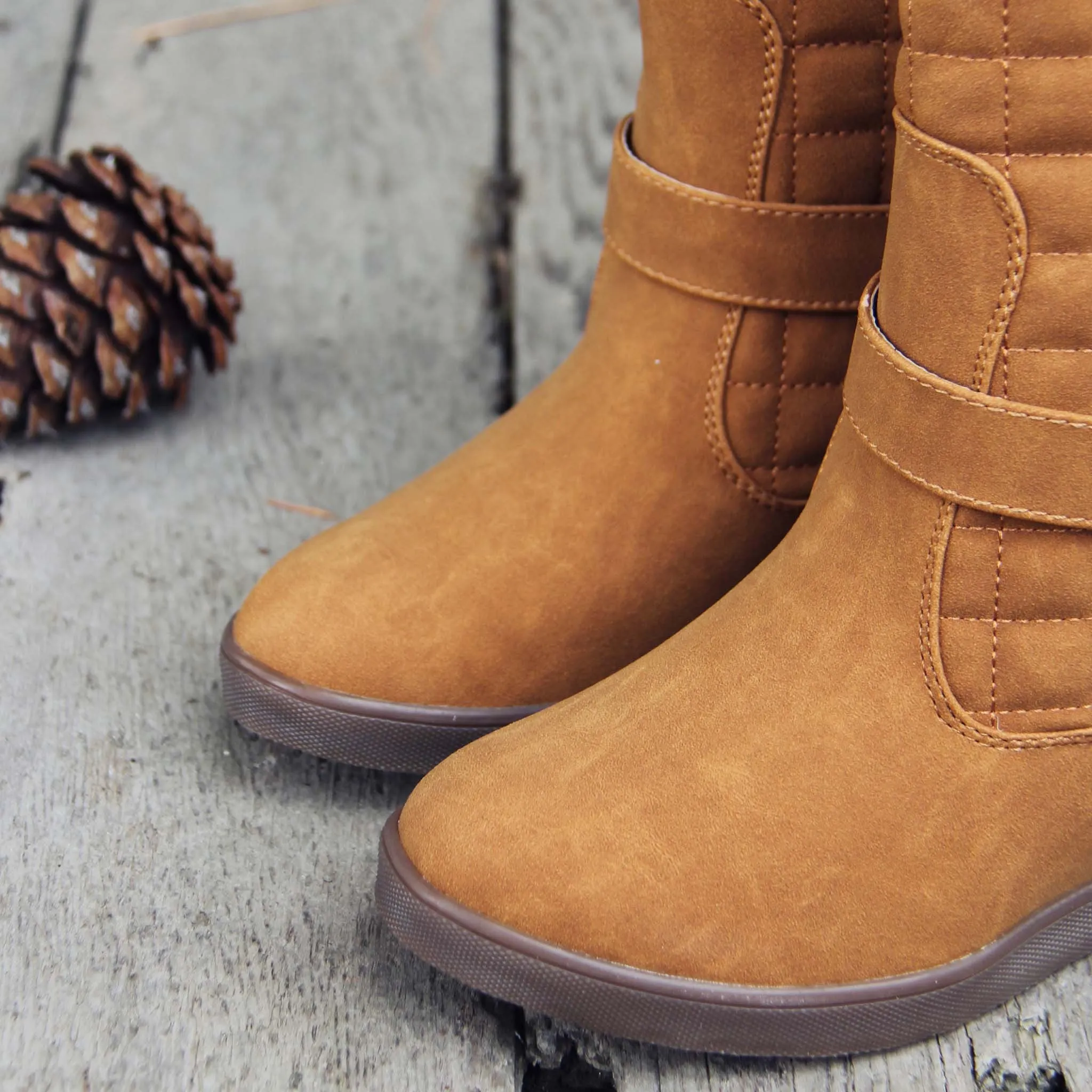 The Pinecone Plaid Booties