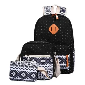 Three (3) Piece Stylish Canvas School Bags
