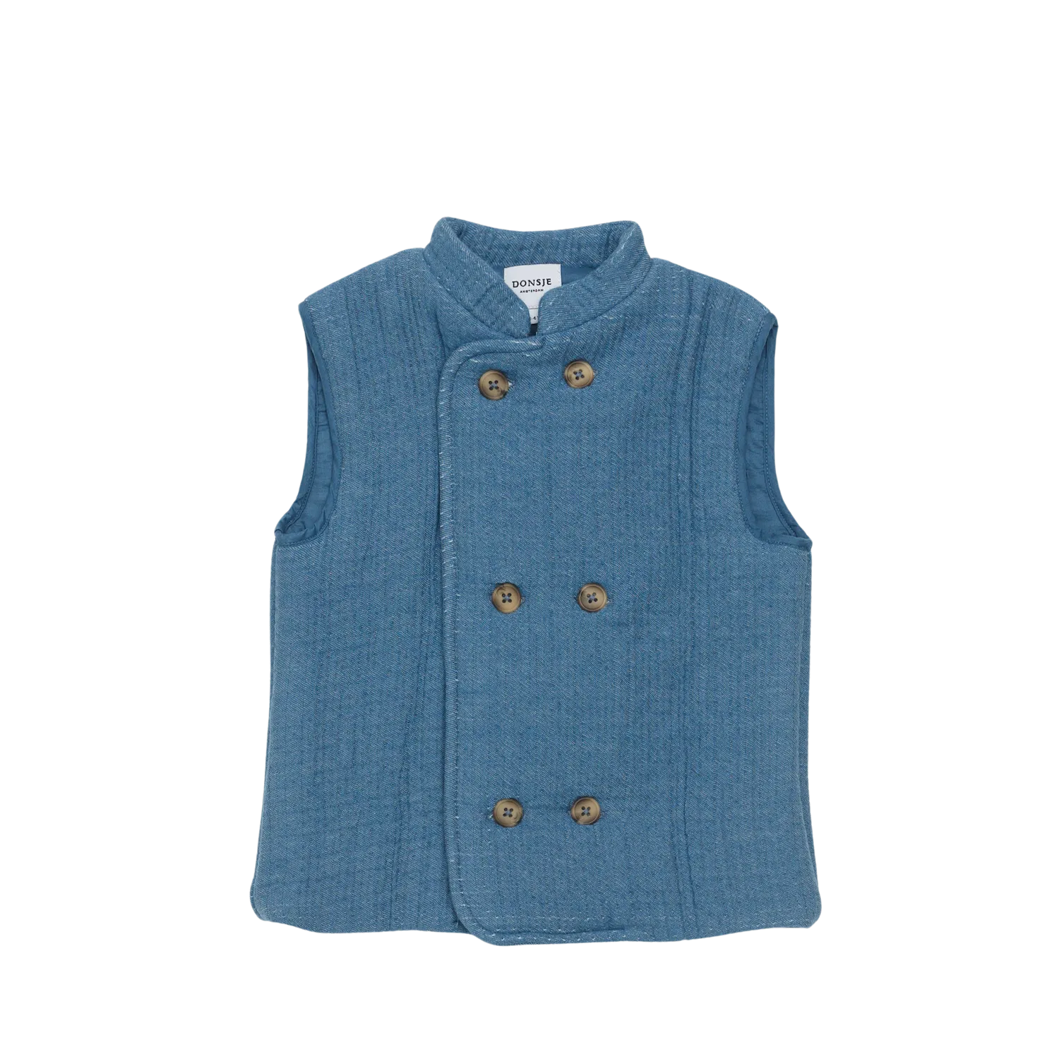 Tiepo Waistcoat | Steel Blue