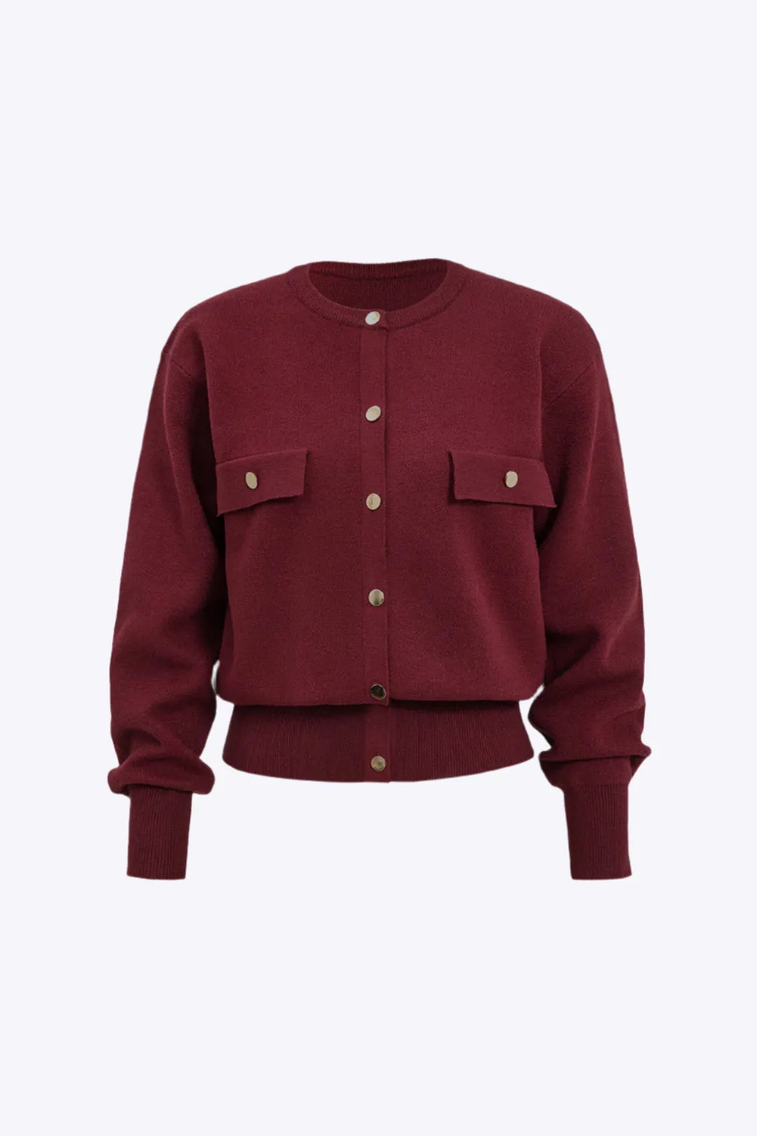 Tiffany - Classic Button Down Woman's Knit Cardigan