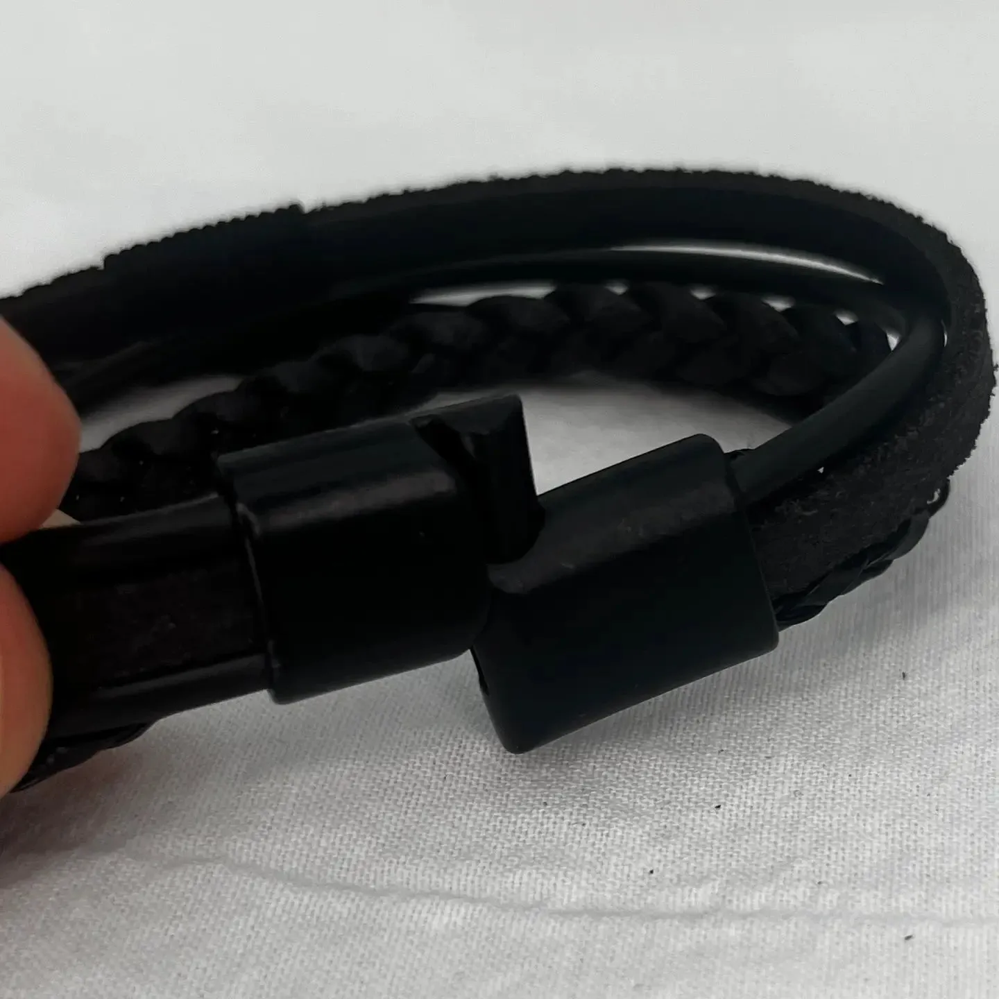 Tiger Eye Natural Stone Leather Bracelet for Men: Stylish