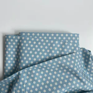 Tilda Fabrics : Medium Dots - Blue