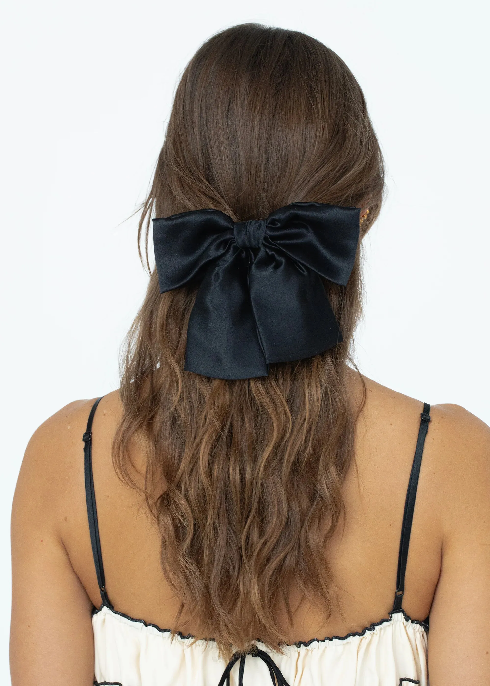 Tilly Bow Barrette in Black