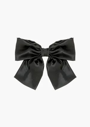 Tilly Bow Barrette in Black