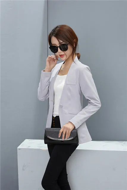 Top Elegant Double Breasted Short Design Clothes Blazer
