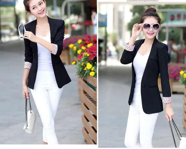Top Elegant Double Breasted Short Design Clothes Blazer