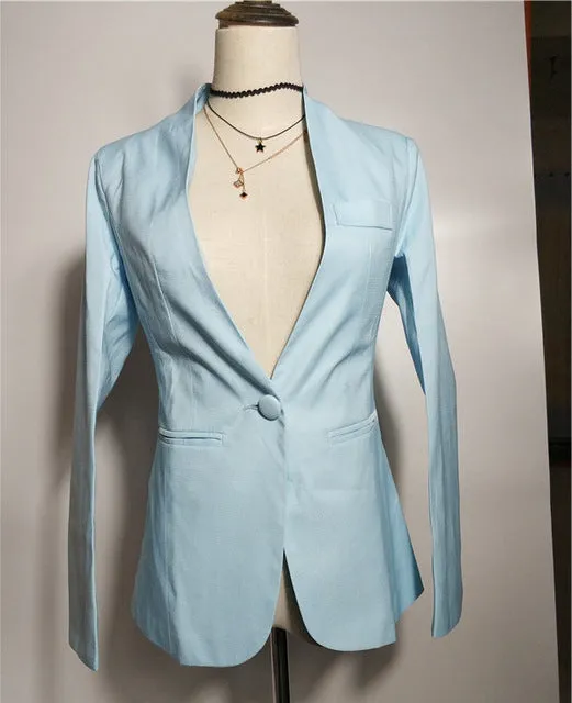 Top Elegant Double Breasted Short Design Clothes Blazer