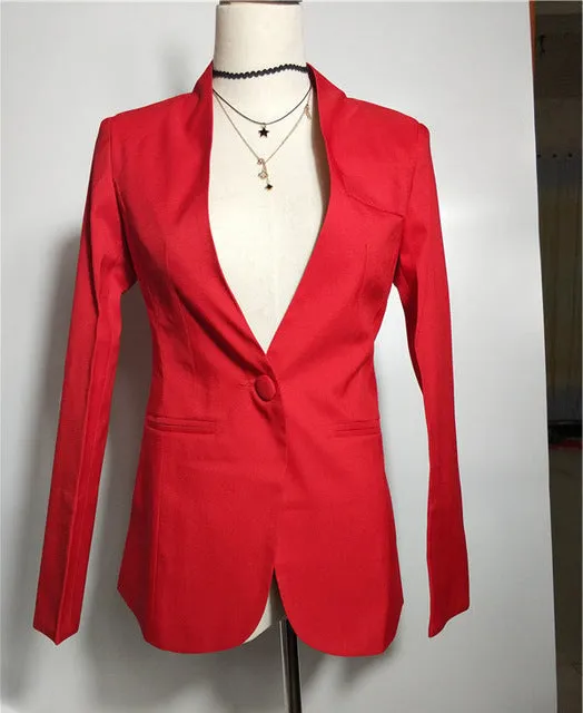 Top Elegant Double Breasted Short Design Clothes Blazer
