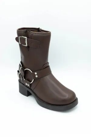 Top Moda Irene Booties for Women in Brown | IRENE-6 BROWN