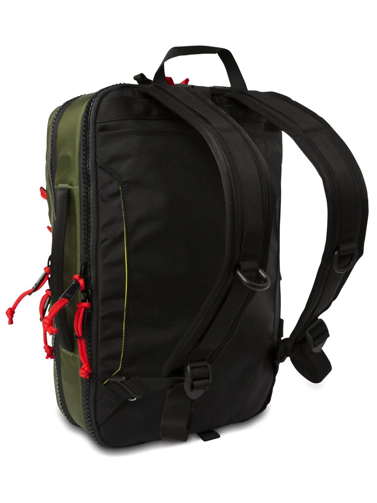 Topo Designs Global Briefcase Red Black Ripstop