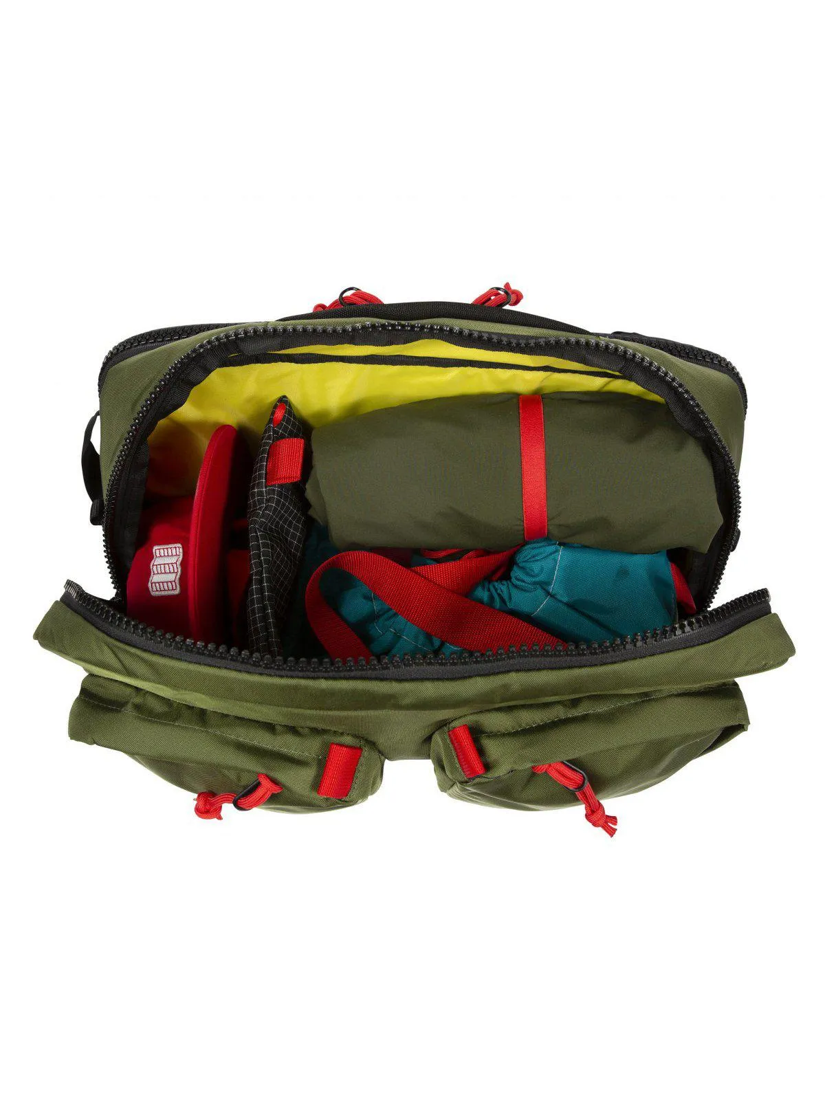 Topo Designs Global Briefcase Red Black Ripstop