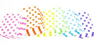 treat bags medium - polka dot - bubblegum