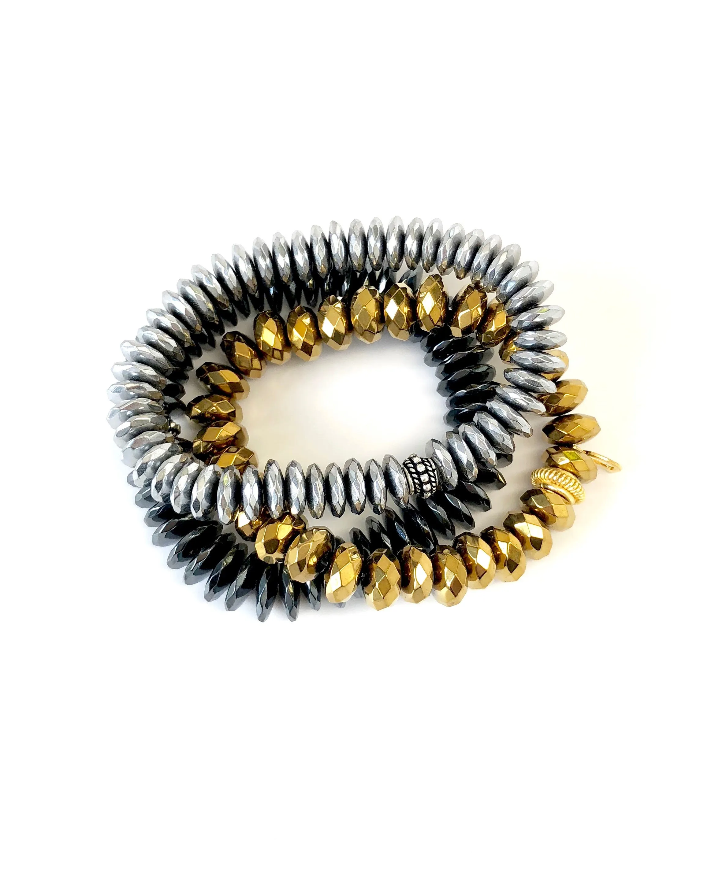 Tricolor Hematite Super Stack of 3