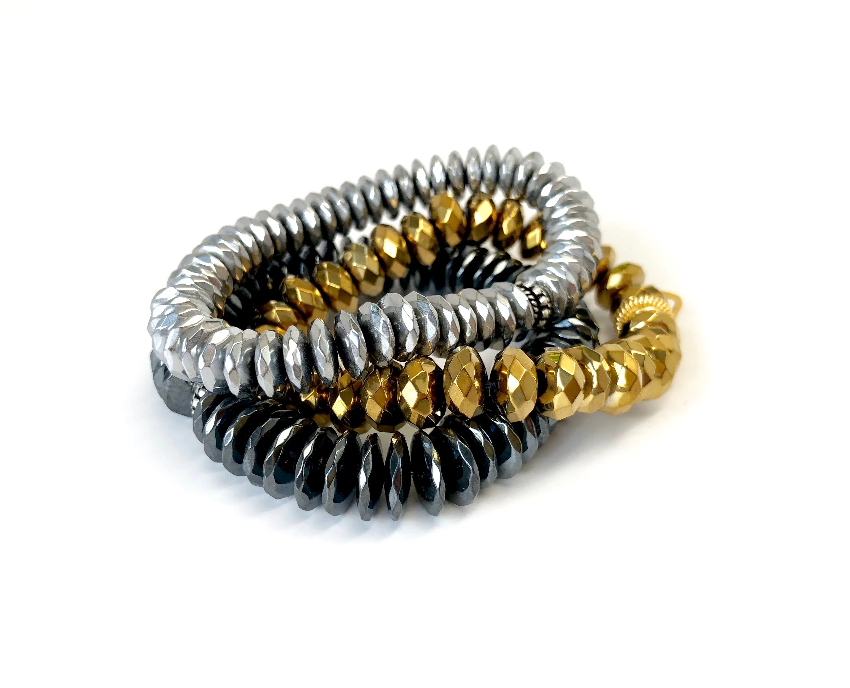 Tricolor Hematite Super Stack of 3