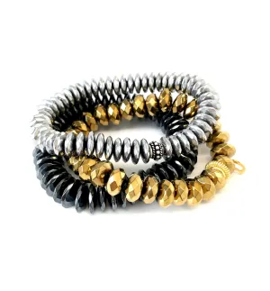 Tricolor Hematite Super Stack of 3