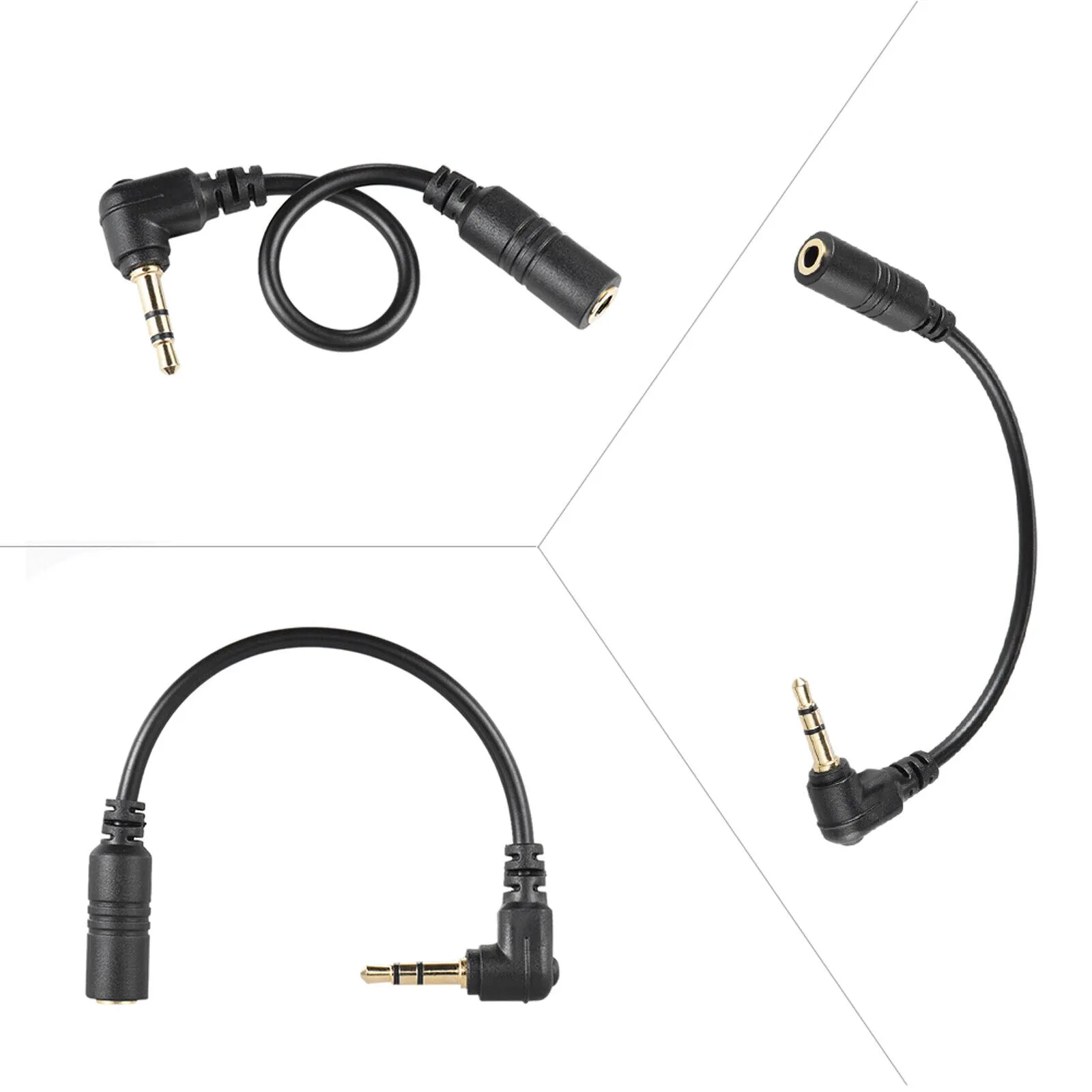 TRRS 4 Pole Female Jack To TRS 3 Pole Male 3.5mm Headset Microphone Adapter Converter