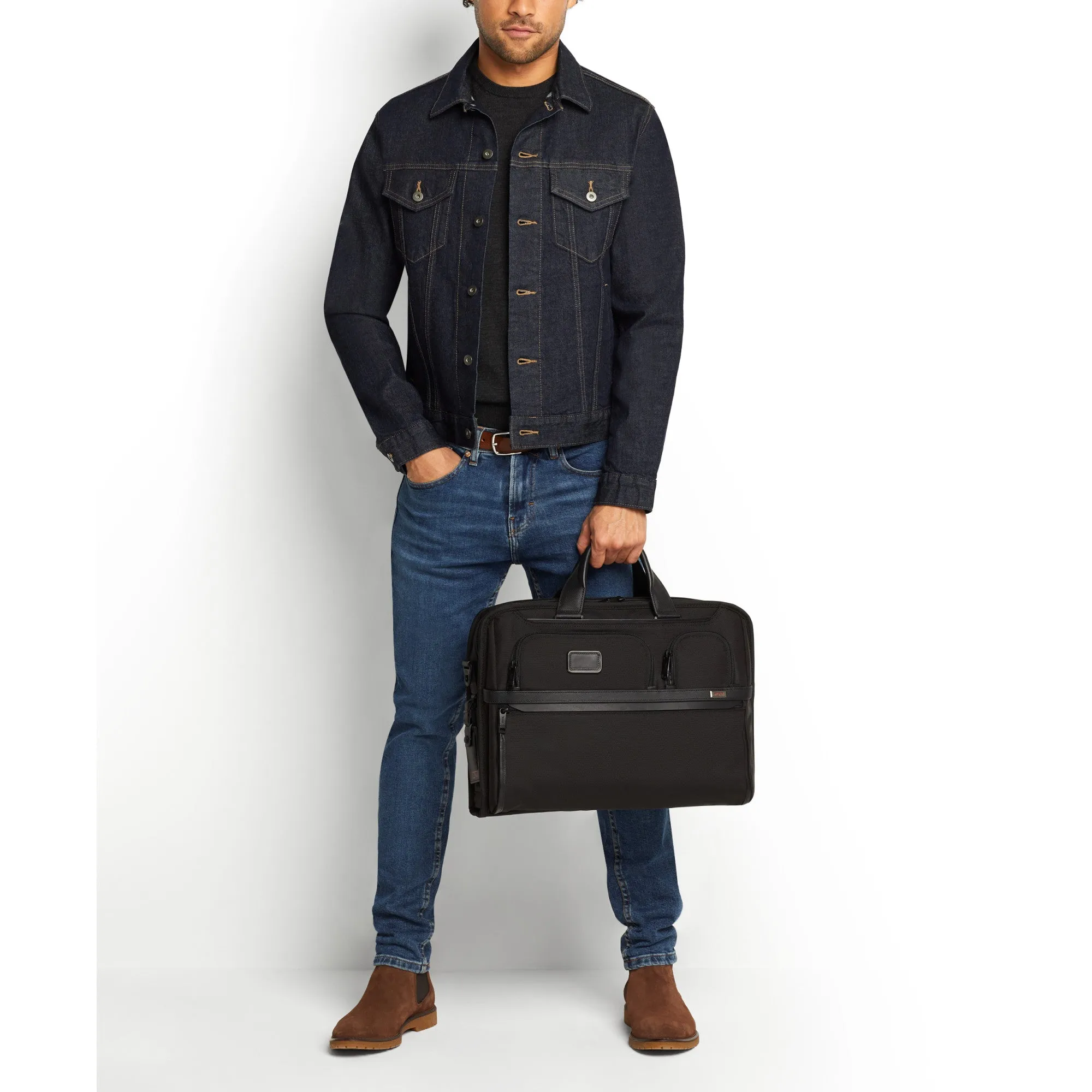 Tumi Alpha 3 Compact Lg Laptop Briefcase