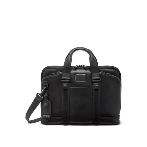 Tumi Alpha Bravo Leather Academy Briefcase
