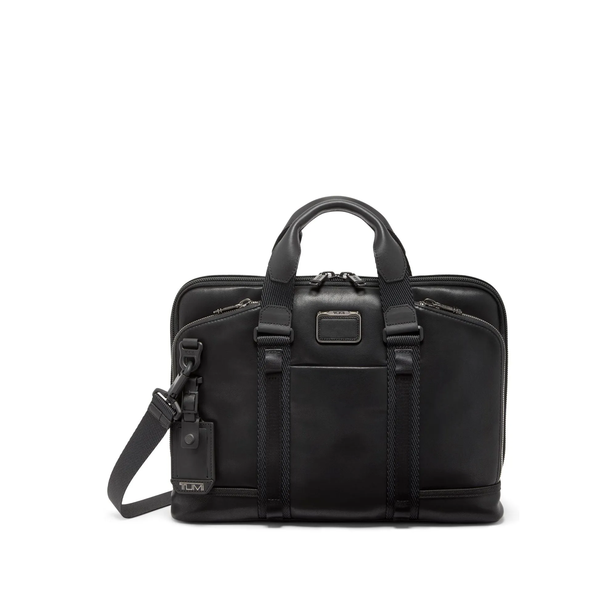 Tumi Alpha Bravo Leather Academy Briefcase