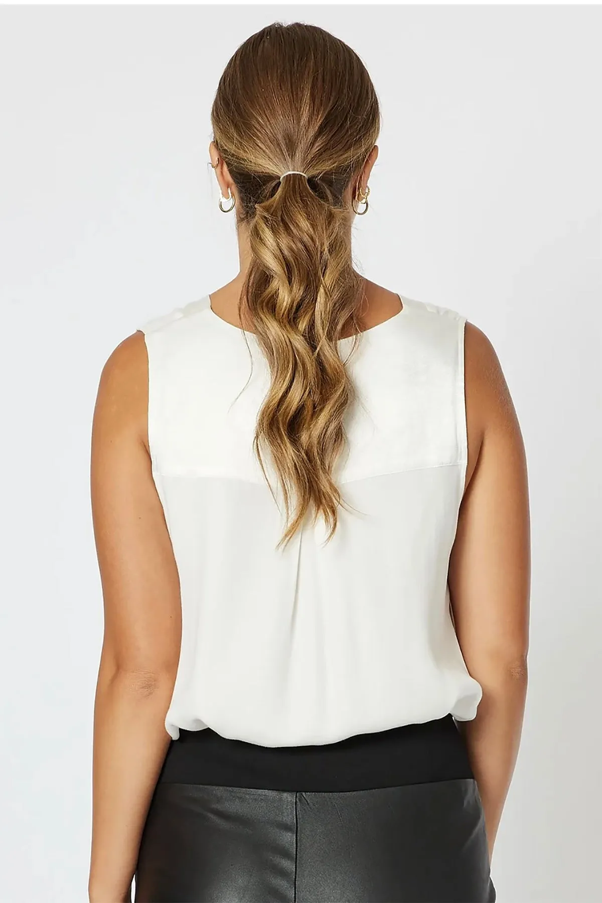 Tuxedo Cami - Ivory - HV17