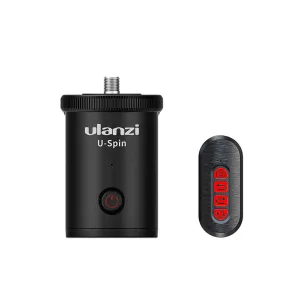 Ulanzi U-spin Mobile Phone Bluetooth Remote Control 360 Degreen Rotation Electric Gimbal Holder Camera Accessories black