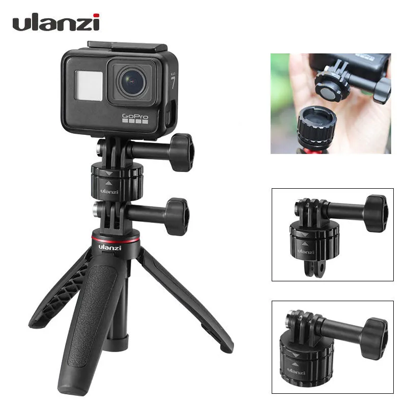 Ulanzi Universal GP-4 Magnetic Quick Release Adapter Holder for GoPro8765 DJI Osmo Action Camera black