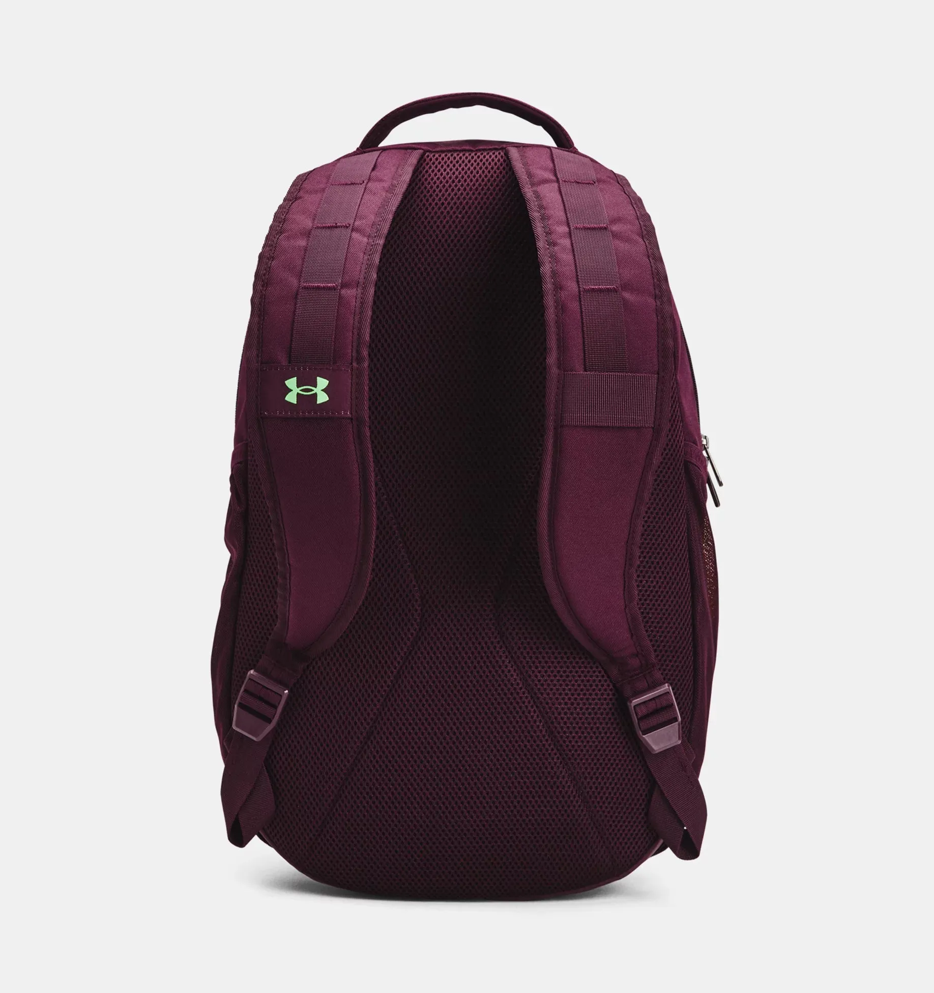 Under Armour UA Hustle 5.0 Backpack - Dark Maroon / Green Screen / Misty Purple