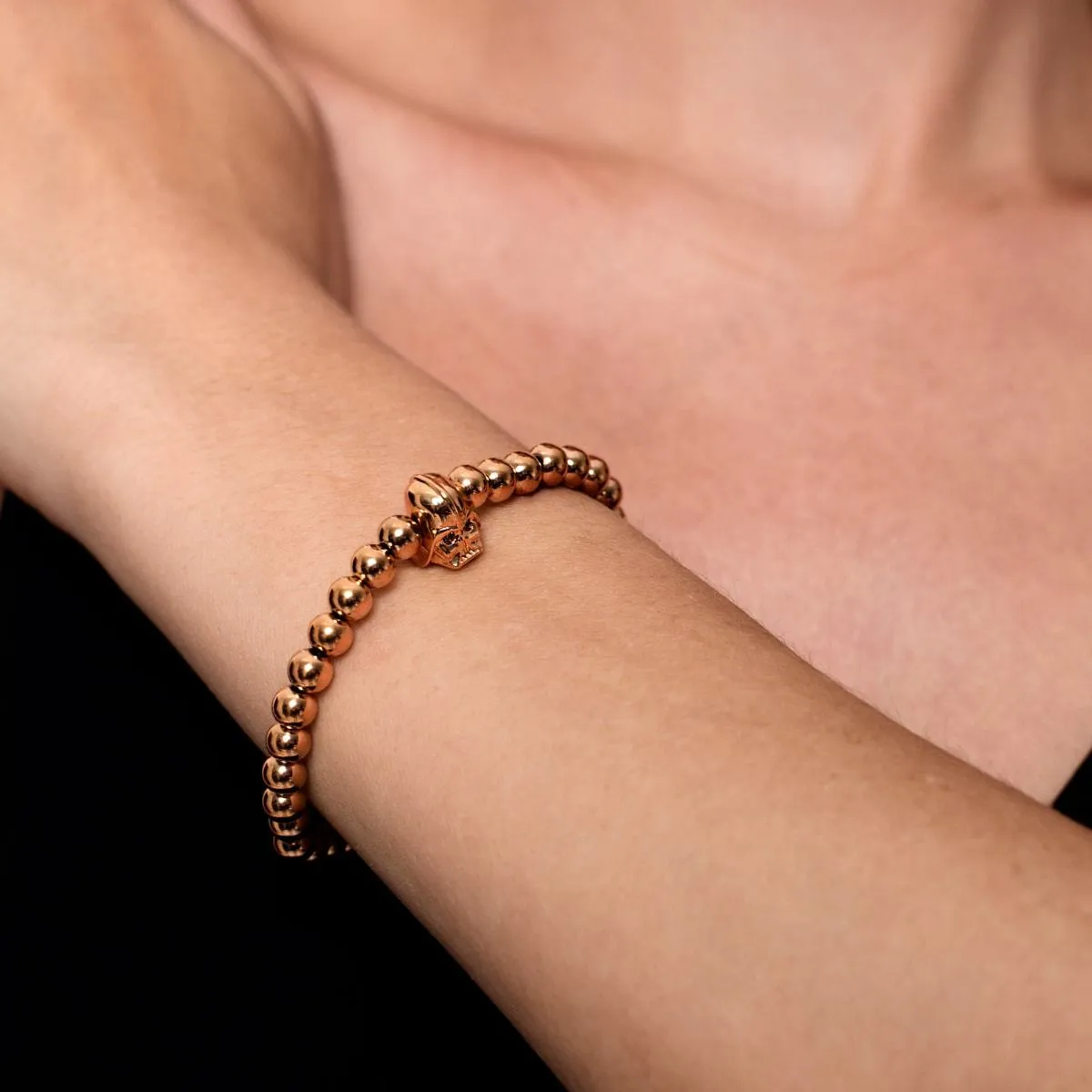Vader | 18k Rose Gold | Crystal Charm Bracelet