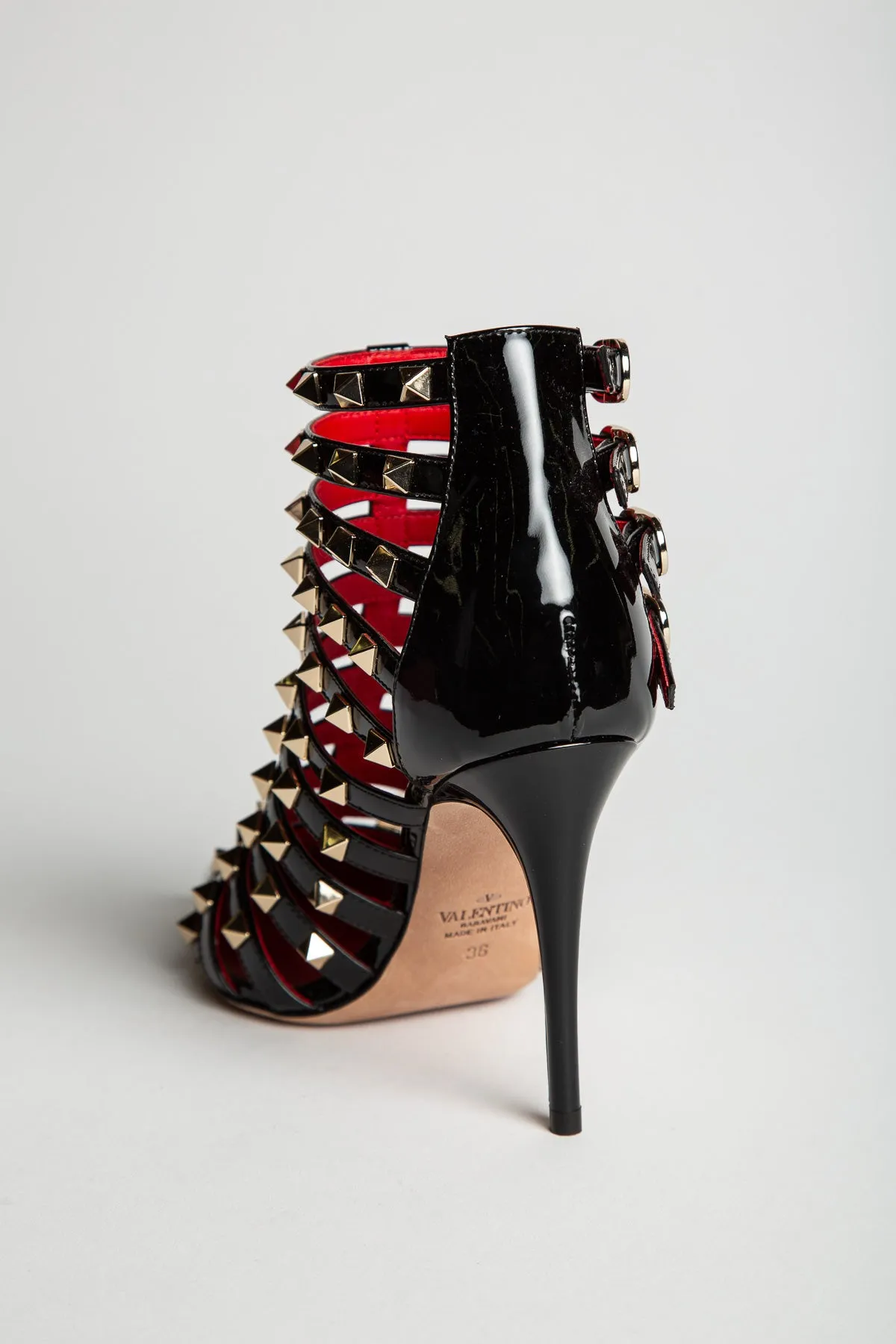 VALENTINO | STUDDED T-STRAP BOOTIES