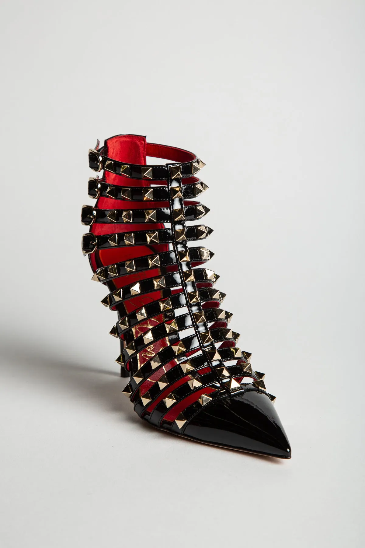 VALENTINO | STUDDED T-STRAP BOOTIES
