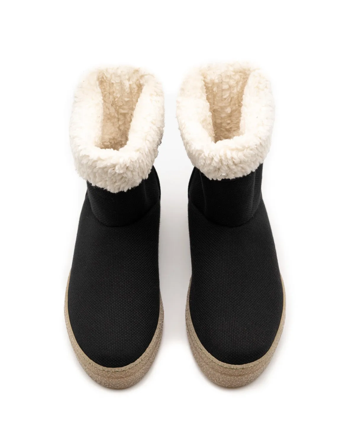 Vegan winter bootie black JOY001