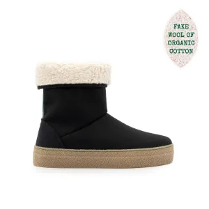 Vegan winter bootie black JOY001